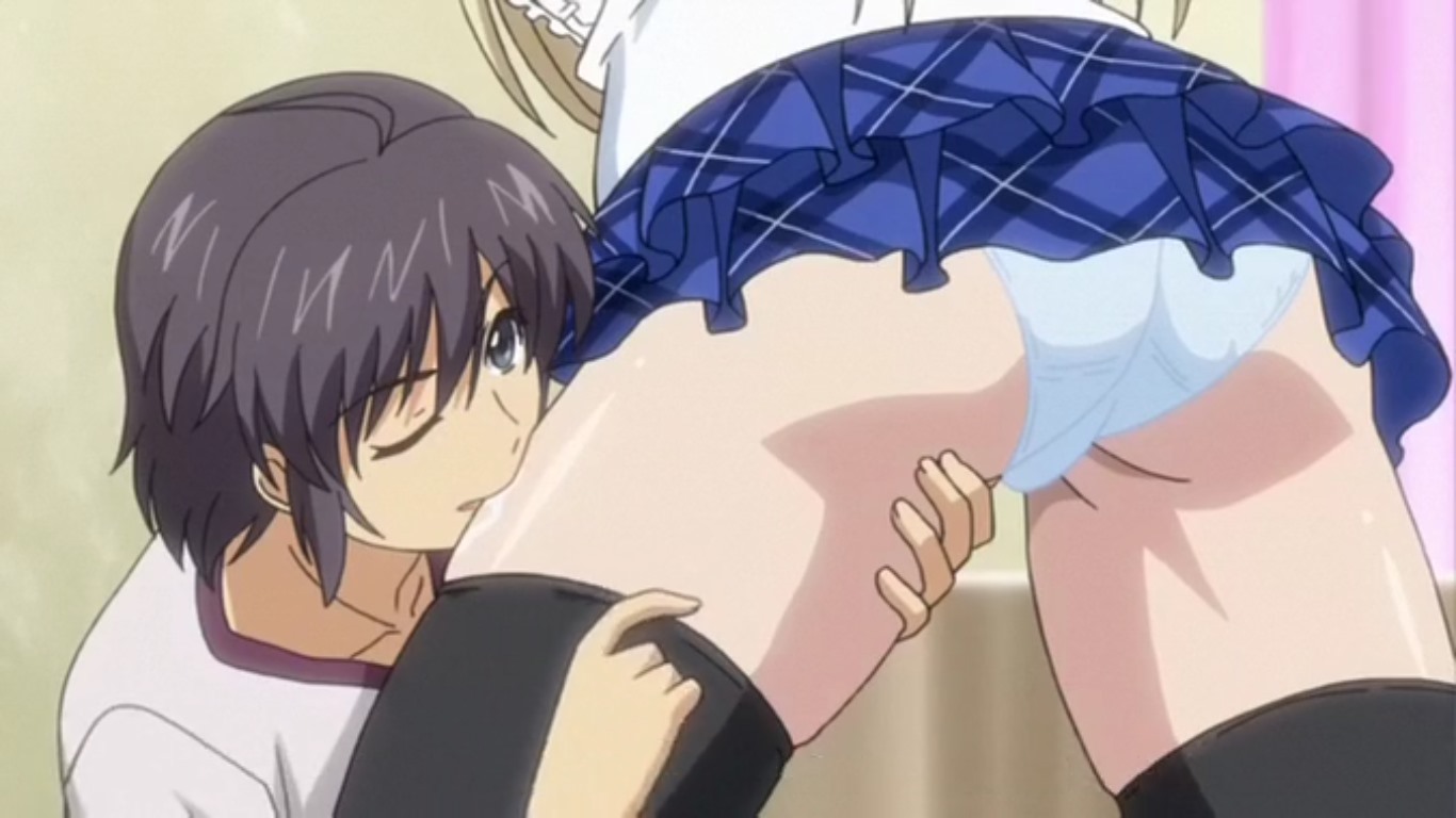 Anime maid girls touching guys dick x video